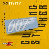Cutting Sticker 007 JAMES BOND