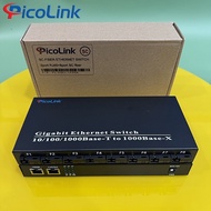 SC 8-port optical Switch + 2 RJ45 ports 1000Mbps, PicoLink PL-8Q2L-1000M