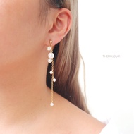 Hiyas Ocean Shell Drop Pearl Earrings