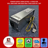 DELL OPTIPLEX 3040 5040 7040 INSPIRON 3650 3656 PRECISION 3420 SFF/ MT 240W (8 + 4PINS) POWER SUPPLY