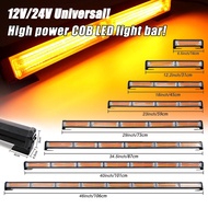 Ready Stock Car LED Truck LED Emergency Warning Flash Strobe Light Bar Signal Light Waterproof Amber Light 12-24V