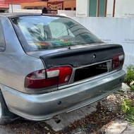 Proton Wira Aeroback OEM Rear Back Spoiler C99 Bonnet Bonet Trunk Boot Lip Wing Duck Tail Spoile Raw Hitam