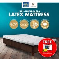 OSTEO CARE Eco Latex Single Size Mattress/Tilam 3 Inch [FREE DELIVERY + FREE PILLOW]