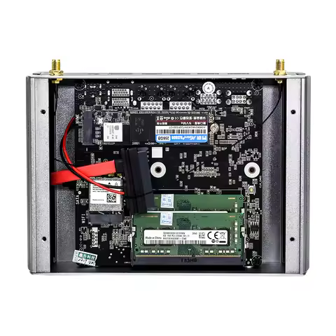 Topton AMD Ryzen 7 7730U 9 4950U 5 5625U FU02 Fanless Mini PC Barebone PC 2 LANs Desktop Gaming Comp