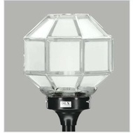 Minimalist 8-sided glass pole terrace garden lights DLX TF4 TF 4