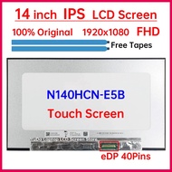 14" Laptop LCD Touch Screen N140HCN E5B N140HCN-E5B Display Matrix Panel Replacement 1920x1080 eDP 4
