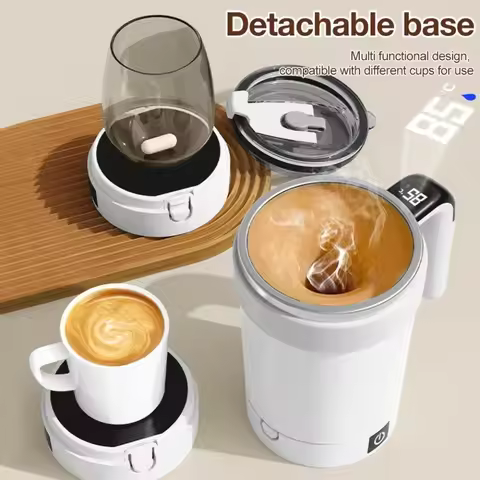 Automatic Stirring Cup Rechargeable Magnetic Mixer Electric Stirring Mugs Stainless Steel Coffee Mug