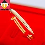 375 Gold 6mm Bracelet for Women accessories fashion jewelry gold bracelet emas 375