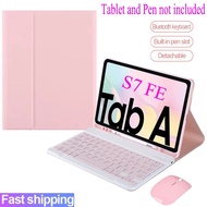 Galaxy Tab S7 FE Case With Keyboard For Samsung Galaxy Tab S7 FE 12.4 2021 SM-733 SM-736 Wireless Bluetooth Keyboard Mouse Cover Cases Casing