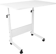 Laptop Table Foldable Movable Bedside Desk Multifunctional Laptop Stand Lifting Side Table (Color : Wit) Commemoration Day