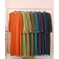 ABAYA MEKAH ABAYA AUFA ABAYA BRICK ORANGE NAVY BLUE BABY BLUE DRESS A CUT