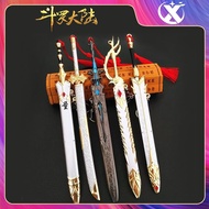 Doula Continent Anime Figure Weapon Figurine TangSan Zinc Alloy Sword Model Toys Demon Slayer Keychain Collection for Gift