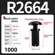 BAIRUITE | Nylon Rivet Plastic Rivet Male and Female Rivet R Type PC Board Rivet Plastic Clip