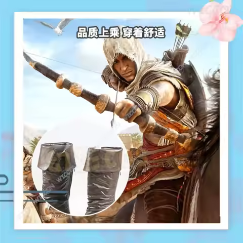 Cy. ‌ ‌ ‌ ‌ ‌ Assa ssinsCre d IV Black Flag Edward Kenway Pirate Boots Cosplay Shoes Game Character 