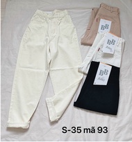 Quần baggy kaki nữ bigsize từ 40kg đến 80kg lưng cao chất kaki cotton xịn đẹp MS93 2KJEANS