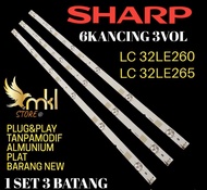 BACKLIGHT TV LED 32 SHARP TIPE LC32LE 260+LC32LE 265