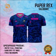 Latest PAPER REX VALORANT Jersey 2026 Full Printing FREE NICKNAME