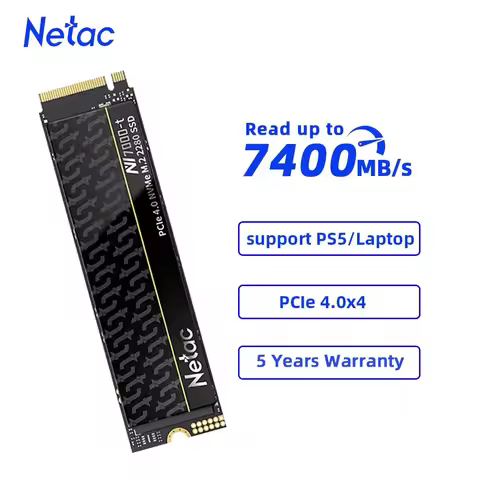 Netac SSD 1TB SSD NVME M2 7400MB/s 512GB 2TB 4TB PCIE4.0 Internal Solid State Hard Drive with Heat S