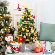 Pohon Natal 70cm Bahan PVC Lengkap Dengan Hiasan Aksesoris dan Lampu