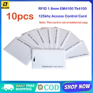 Boland 10pcs RFID 1.8mm EM4100 Tk4100 125khz Access Control Card Sticker Key Fob Token Ring Proximit