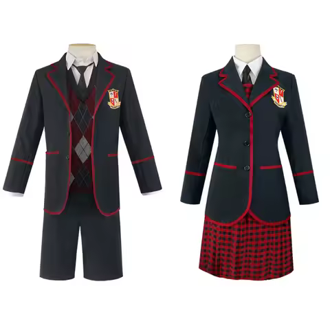 Umbrella Academy School Uniform Halloween Men Cosplay Anime Women Costume Students Cosplay Outfits C