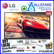 (ALLSTARS) LG 27 inch 27UL500-W 4K UHD IPS Monitor with HDR10 (Warranty 3years on site with LG SG)