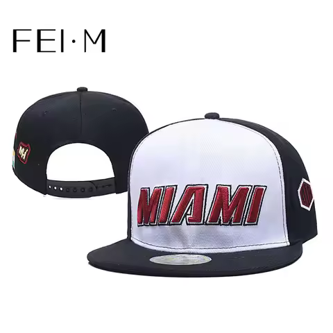 FEI M Fashion Miami Adjustable Snapback Cap Basketball Baseball Cap Outdoor Adult Casual Sports Sun 