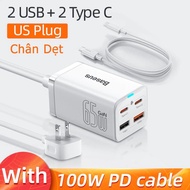 Sạc 65W kèm cáp sạc Type C 100W - Baseus 65W GaN3 Pro - Sạc nhanh Laptop/Smartphone/Tablet 3-in-1