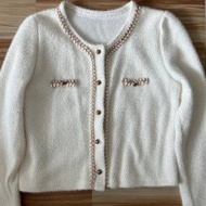 （包順豐）韓國時尚小香風奶油色外套Korean fashion Chanel style cream jacket