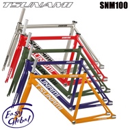 [ReadyStock] TSUNAMI SNM100 Fixed Gear Bicycle Frameset 49cm 52cm 55cm 58cm Aluminum racing track Bike Fixie frame Track