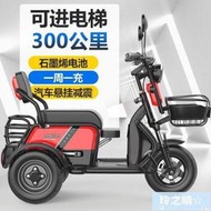 電動三輪機車　小型家用女士代步車接送孩子帶棚電瓶車　電三輪老年車 戶外通勤代步    路購