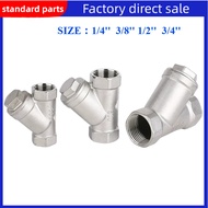 1/4 "3/8" 1/2 "3/4" DN 8/10/15/20304 Stainless Steel Y-Filter, Female Y-Filter Valve