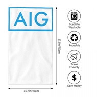 AIG Logo Absorbent Towel Square Towel Face Towel Beach Hand Towel Bath Towel Towel Running Fitness Y