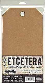 Stampers Anonymous THETC002 Tim Holtz Etcetera Medium Tag 6.5"X12"
