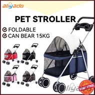 Pets Stroller Pet Trolley Foldable Trolley Animal Dog Cat Outdoor Stroller at Stroller Dog Stroller Trolley Cat Carrier Pet Carrier Aliyo