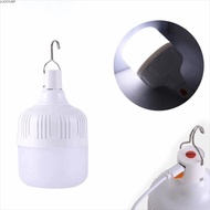 LUCKYUMY Rechargeable LED Light Bulb, 6500K White Light 80W Hanging LED Bulb,  USB Rechargeable Hang
