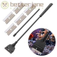 BETTER-JANE Fish Tank Algae Scraper Scrubber Accessories Algae Scraper Glass Cleaning Stainless Stee