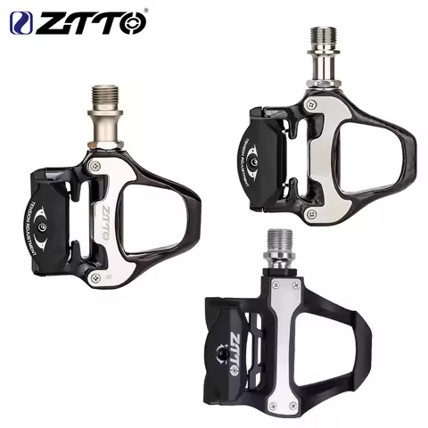 ZTTO Ultralight Road Bike Clipless Pedal Carbon Fiber SPD SL Pedal Self Locking Cleats Set Sealed Be