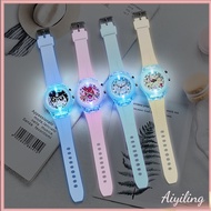 Luminous Children Watch Kids Watch Cartoon Melody Kuromi Cinnamoroll Puriun Children Watch Kids Watc