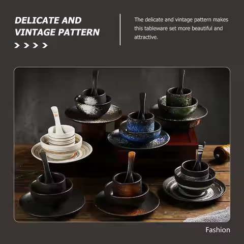 1 set Ceramic Tableware Halloween Christmas New Year Ceramic Bowl Japanese Style Bowl Ceramic Set Bo