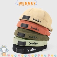 WEY Brimless Hat, Solid Color Unisex Beanie Hat, Fashion Adjustable Breathable Docker Cap