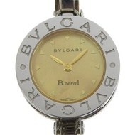 【日本直送】寶格麗 BVLGARI Bzero1 手錶 經典 B.zero1 BZ22S 不鏽鋼 石英 指針式顯示 棕色貝殼紋錶盤 女仕款【二手】
