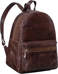 Flynn' Vintage Leather Backpack for Men Ladies Laptop Backpack for 13.3 Inch Notebooks Work Bag Univ