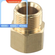 【SWTDRM】M22 15mm Male Thread to M22 14mm Female Metric Adapter Pressure Washer Brass