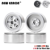CNC Alloy Hub Beadlock Wheels Rims 1.9 4Pc for RC Car 1/10 Crawler Tamiya CC01 SCX10 TRX4 90046 9004