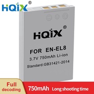 HQIX for Nikon COOLPIX S9 S50 S50C S2 S3 S4 S5 S6 S7C S8 S51C P2 L1 L2 P1 Camera EN-EL8 Charger Batt
