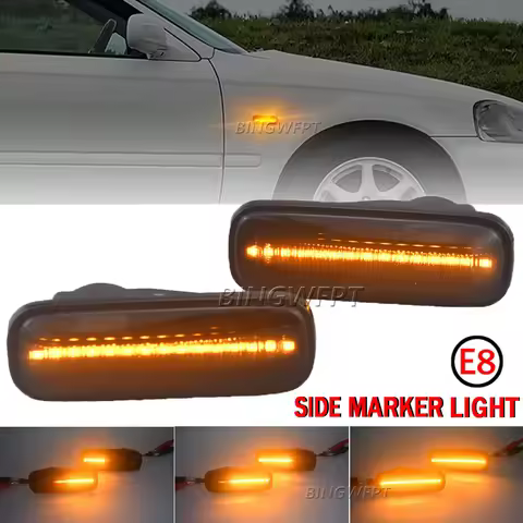 Dynamic LED Side Marker Light Turn Signal Indicator Car Accessories For Honda Civic Civic EK EJ EM 2