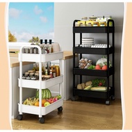 Small cart storage rack snacks multi-layer living room storage bookshelf mobile kitchen fruit and ve