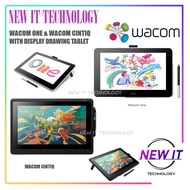 Wacom One (DTC133W0C) 13" LCD Graphic & One 13 Touch Pen Display & Cintiq 16 (DTK-1660/K1-CX) Drawin