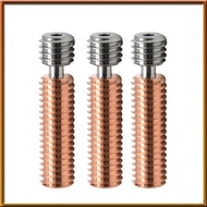 [chasoedivine.] 3PCS 3D Printer Bi-Metal Throat Pipe Titanium Alloy Copper Nozzle Throat Pipe 1.75mm